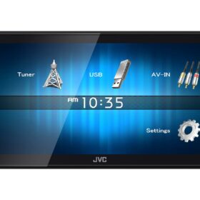 2DIN USB мультимедиа ресивер 6,8", 2RCA, укороченная база JVC KW-M14