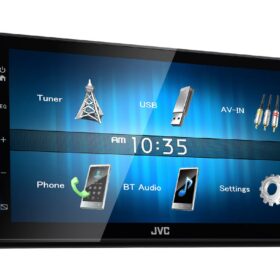 2DIN USB мультимедиа ресивер, с укороченной базой и Bluetooth JVC KW-M24BT